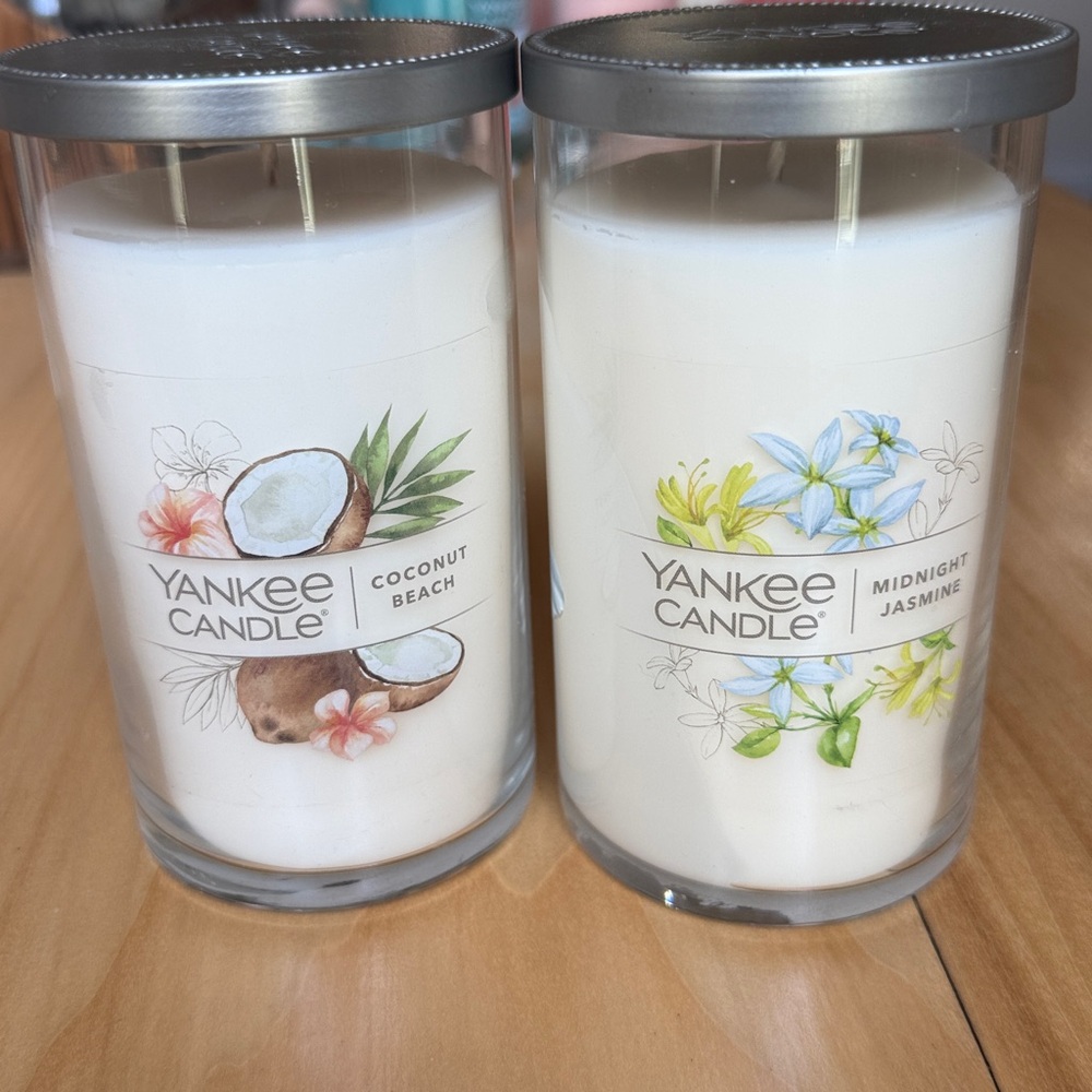 New Yankee Candle 14.5 oz jars Coconut Beach Midnight Jasmine